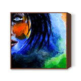 Her | Mother India | Woman Painting Square Art Prints