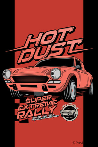 Hot Dust Super Extreme Rally Car Artwork