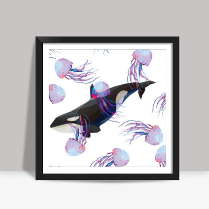 Orca Nights Square Art | Lotta Farber