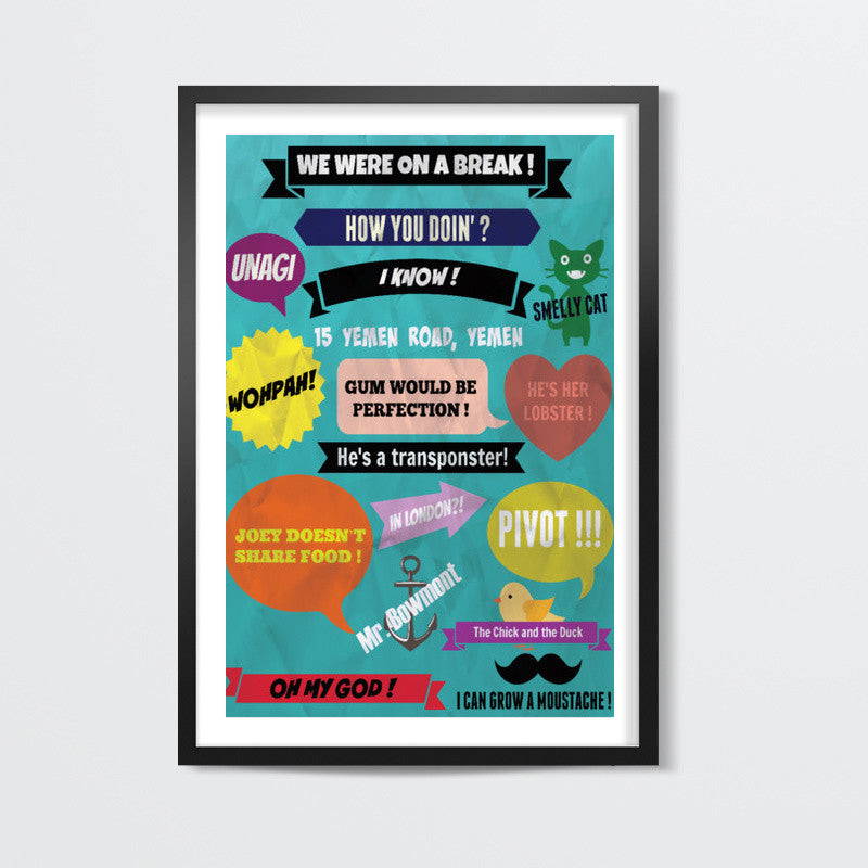 FRIENDS FAMOUS LINES Wall Art