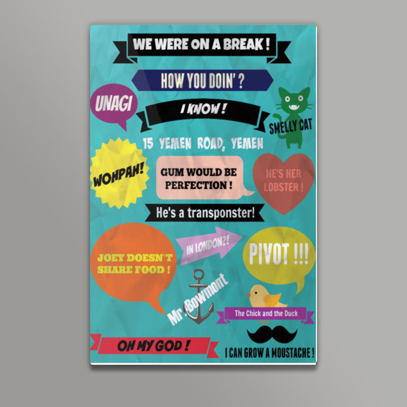 FRIENDS FAMOUS LINES Wall Art