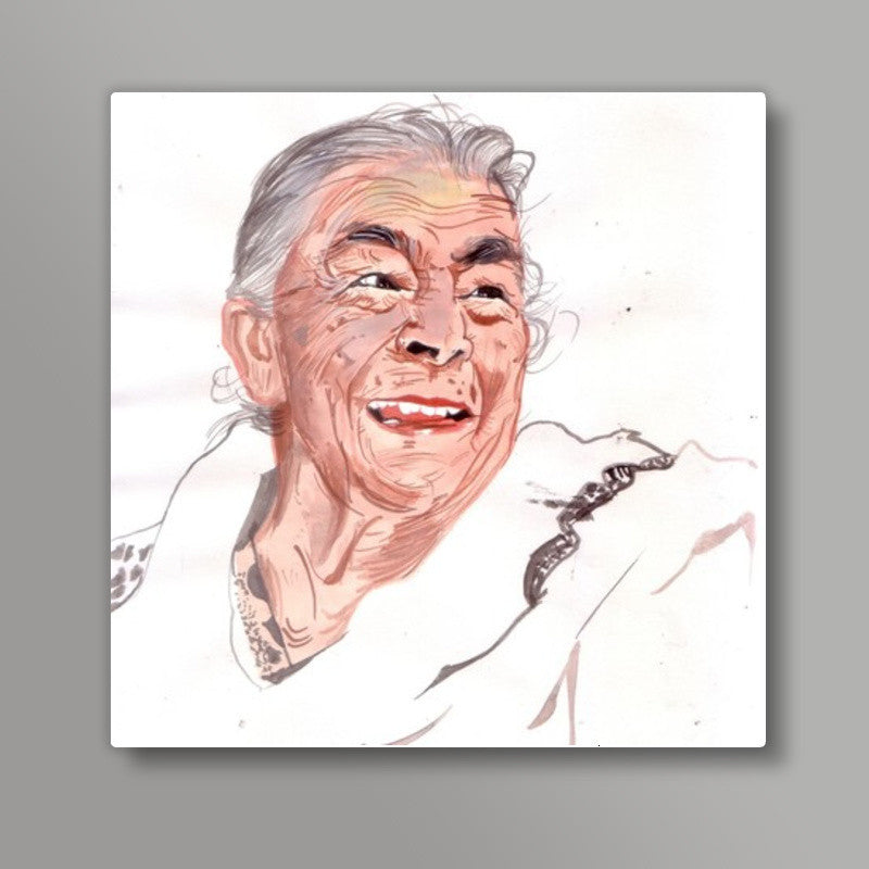 Bollywood actor Zohra Sehgal showed that being young has little to do with age Square Art Prints