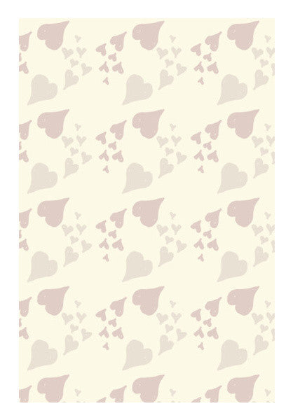Abstract Retro Hearts Pattern Art PosterGully Specials