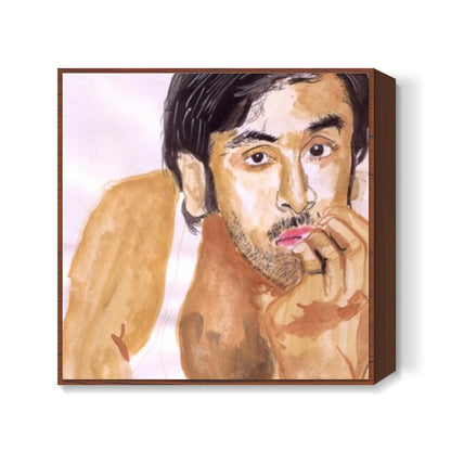 Bollywood superstar Ranbir Kapoor can intrigue and entertain with his versatility Square Art Prints