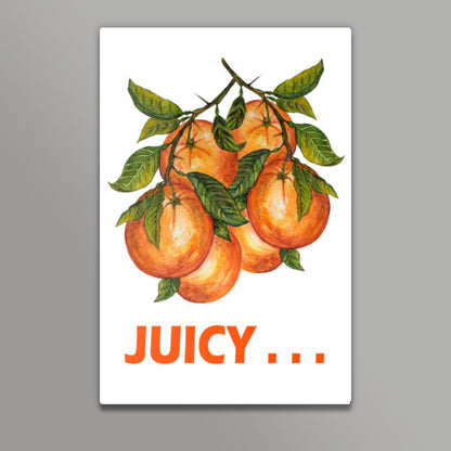 Bunch Of Oranges Fruit Painting Wall Art