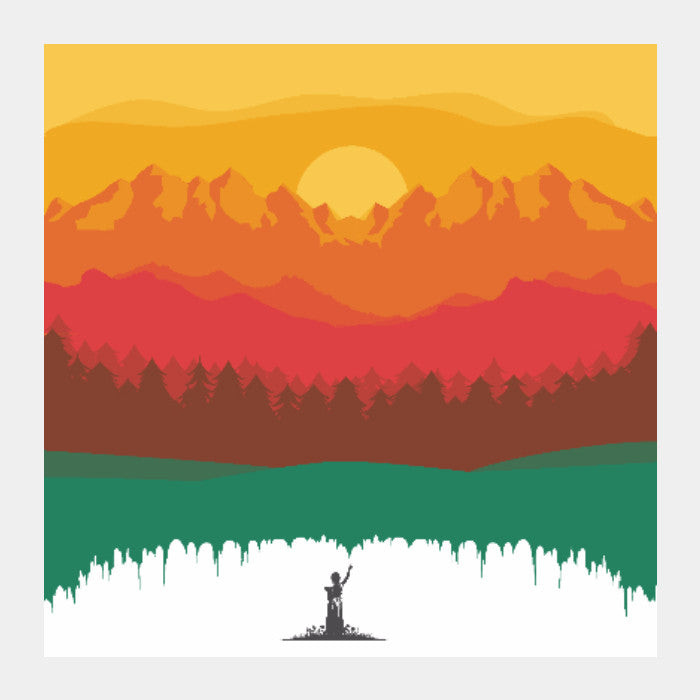 Square Art Prints, Layers of Nature Square Art | Adil Siddiqui, - PosterGully