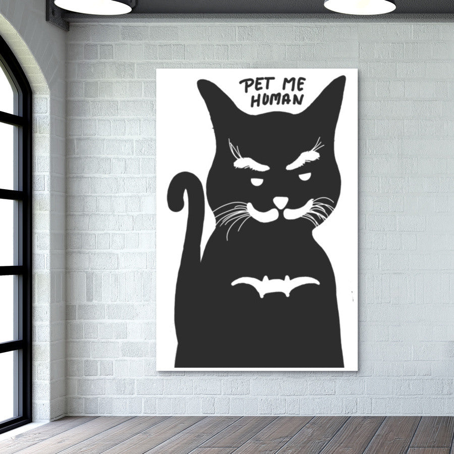 Pet Me Human Wall Art