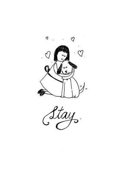 Cute Puppy Doodle Art PosterGully Specials