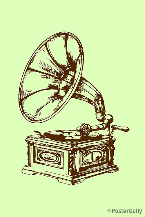 Retro Gramophone Vintage Artwork