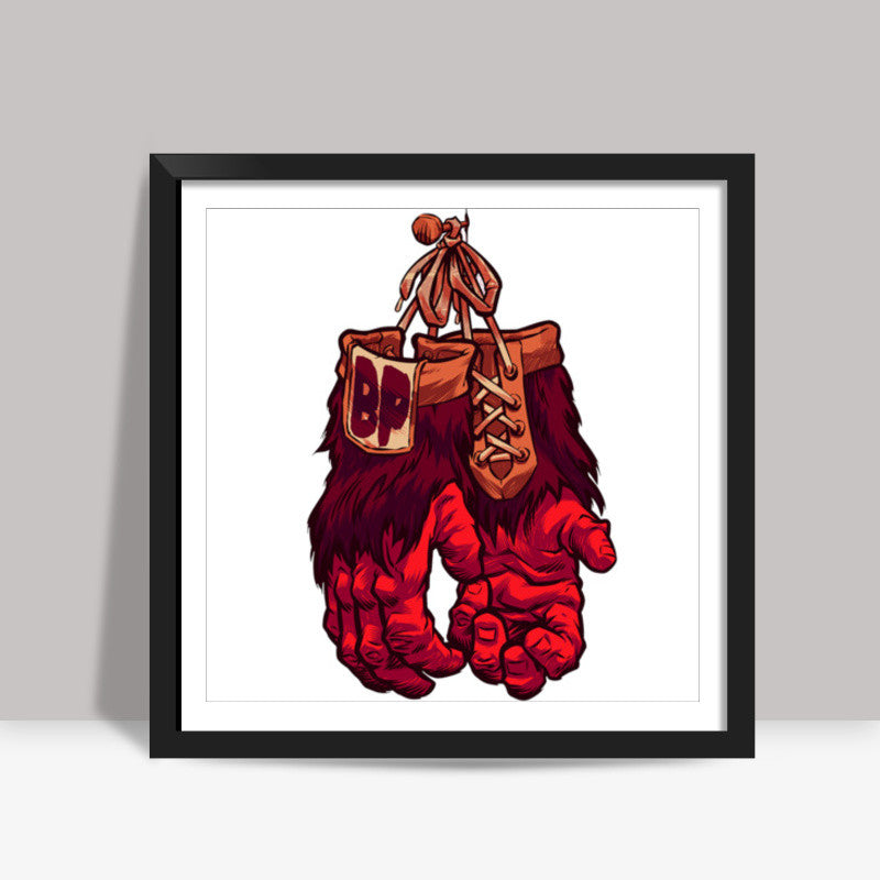 Boxer Gloves Square Art Prints