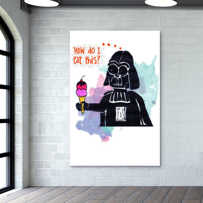 Funny Darth Vader Wall Art