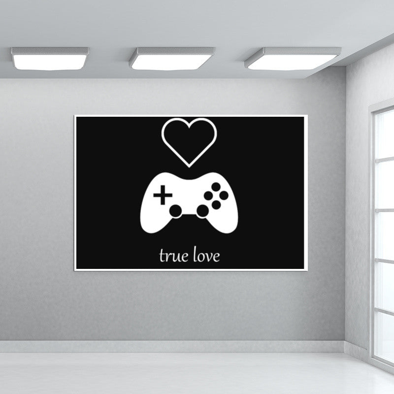 Gamers True Love - Valentines Day Wall Art