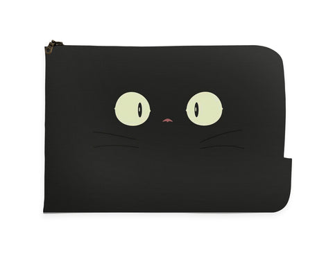 Pussy Cat In The Dark Laptop Sleeve