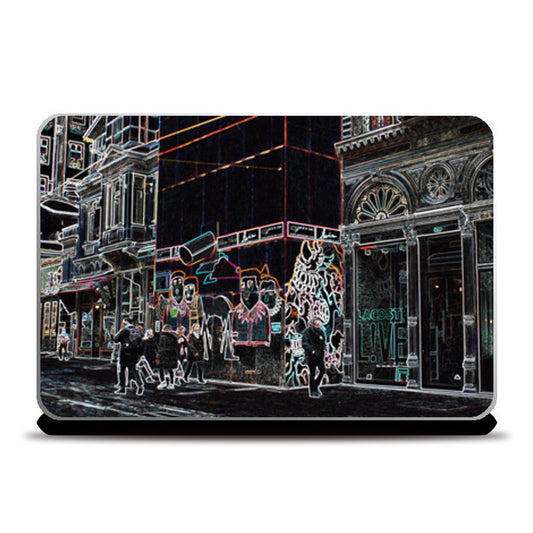 Taksim Square, Istanbul (neon) Laptop Skins