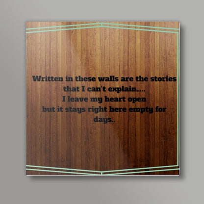 1D Quote Square Art Prints