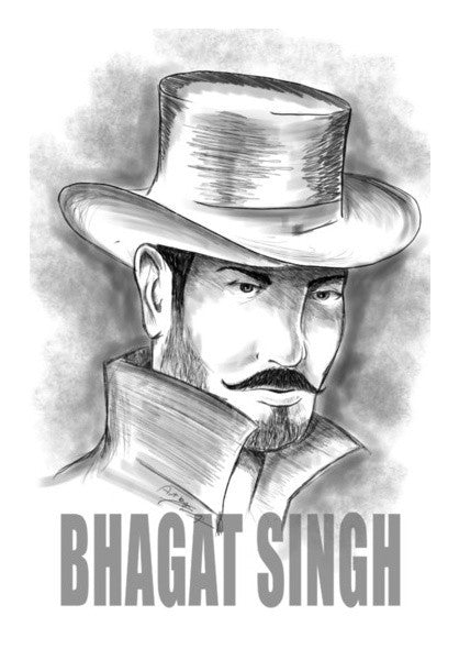 Bhagat Singh Art PosterGully Specials