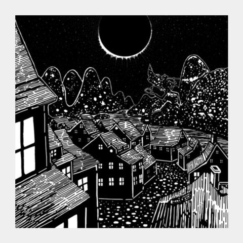 moon light Square Art Prints