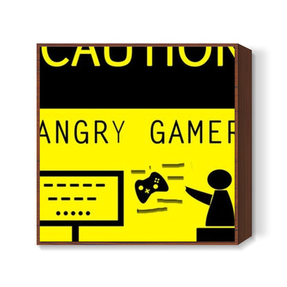 ANGRY GAMER Square Art Prints