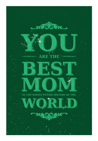 World Best Mom Calligraphy Art PosterGully Specials