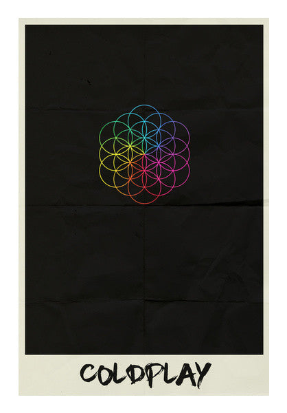 COLDPLAY- HEAD FULL OF DREAMS MINIMAL ALBUM ART Wall Art