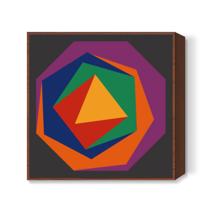 Abstract geometry polygons Square Art Prints