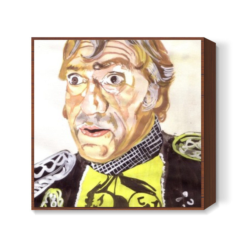 Bollywood actor Amrish Puri is the villain most dreaded! Square Art Prints