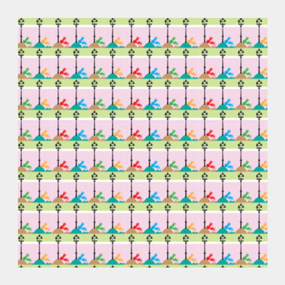 Square Art Prints, Lamp Post Square Art Prints