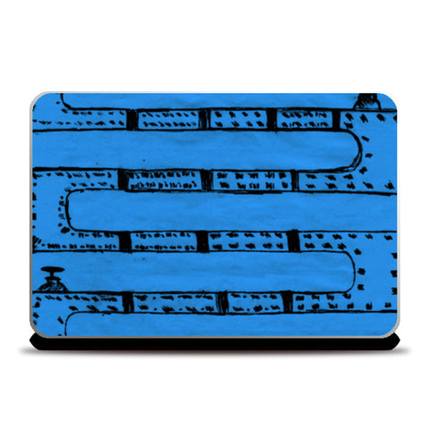 Pipeline Blue Laptop Skins