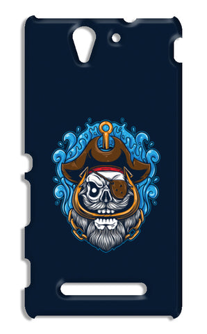 Skull Cartoon Pirate Sony Xperia C3 S55t Cases