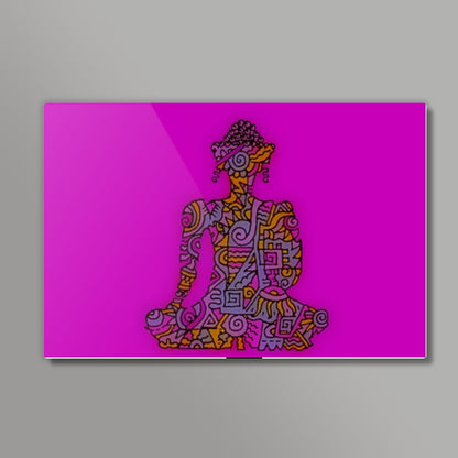 Buddha Zenscrawl Wall Art