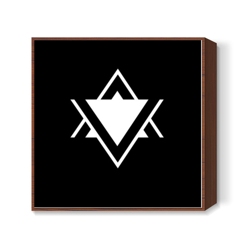Geometric Star Square Print Square Art Prints
