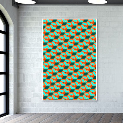 3d pattern Wall Art