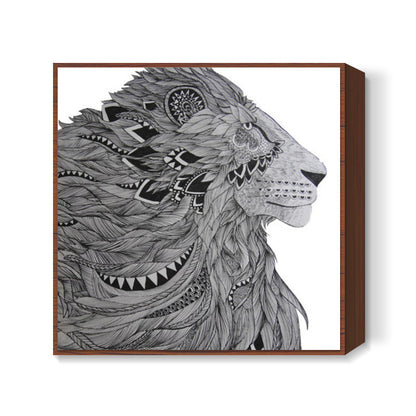 He isnt a tame lion Square Art Prints
