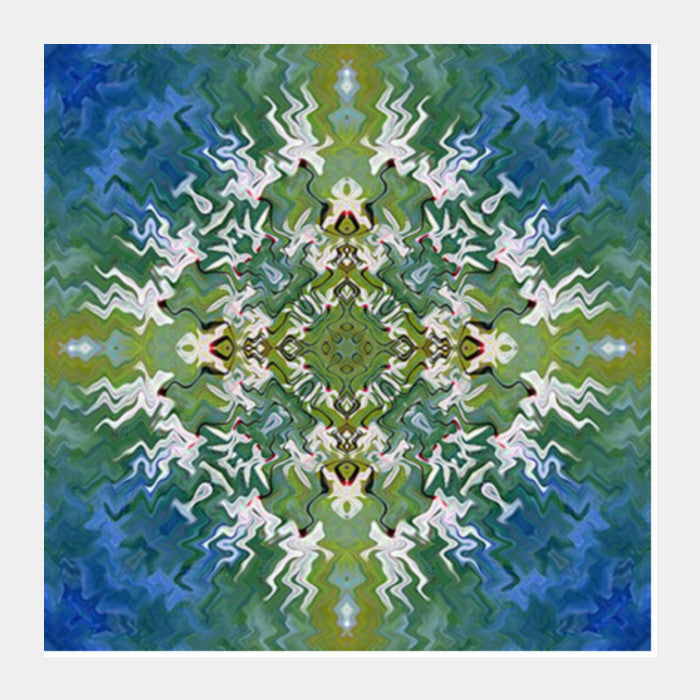 Kaleidoscope Mandala Abstract Design Square Art Prints