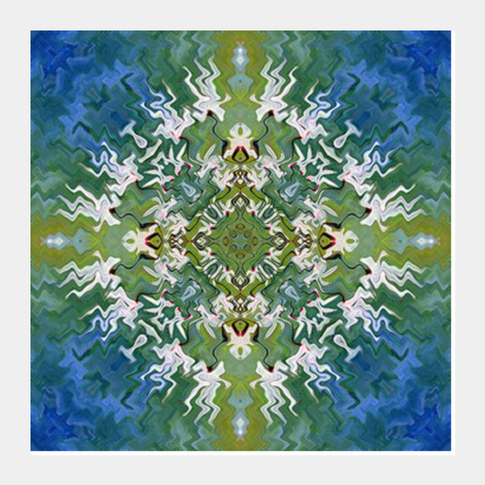 Kaleidoscope Mandala Abstract Design Square Art Prints