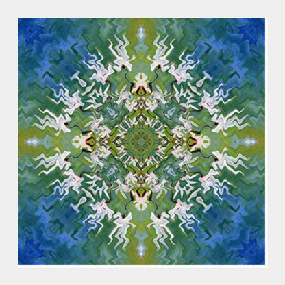 Kaleidoscope Mandala Abstract Design Square Art Prints