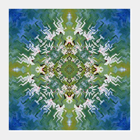 Kaleidoscope Mandala Abstract Design Square Art Prints