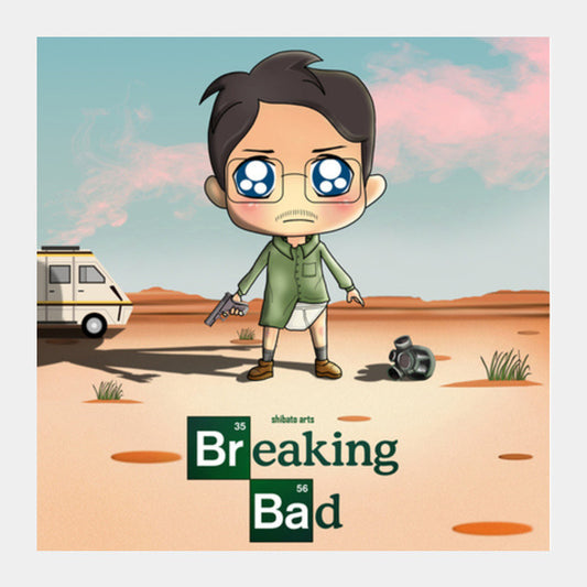 Square Art Prints, Cute Breaking Bad  Square Art Prints