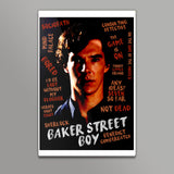 BBC SHERLOCK | Benedict Artwork | Baker street boy | Wall Art