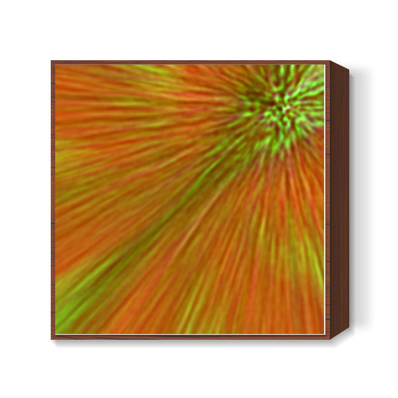 Grass in Fire Square Art Prints
