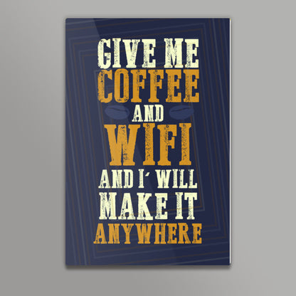 Coffee & WIFI Wall Art