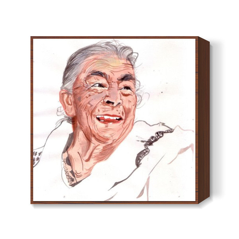 Bollywood actor Zohra Sehgal showed that being young has little to do with age Square Art Prints