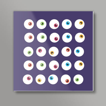 may Eye balls Square Art Prints