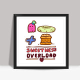 Sweetness Overload (White BG) Square Art Prints