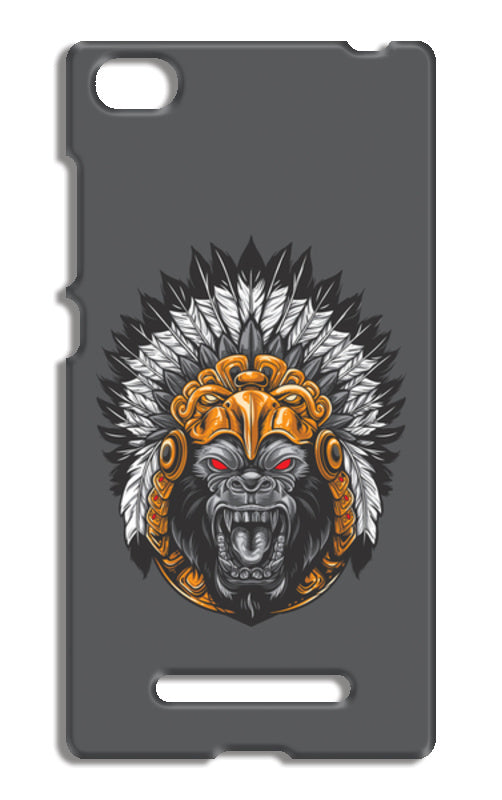 Gorilla Wearing Aztec Headdress Xiaomi Mi 4i Cases