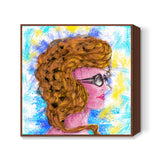 RADIANCE #beauty #girl #summer #colorful #woman #people #painting #sketches Square Art Prints