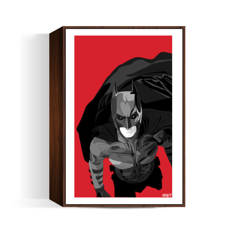 Batman Dark Knight red black Wall Art