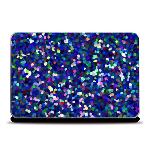 Laptop Skins, Blue Abstract Pointillism Art Laptop Skin l Artist: Seema Hooda, - PosterGully