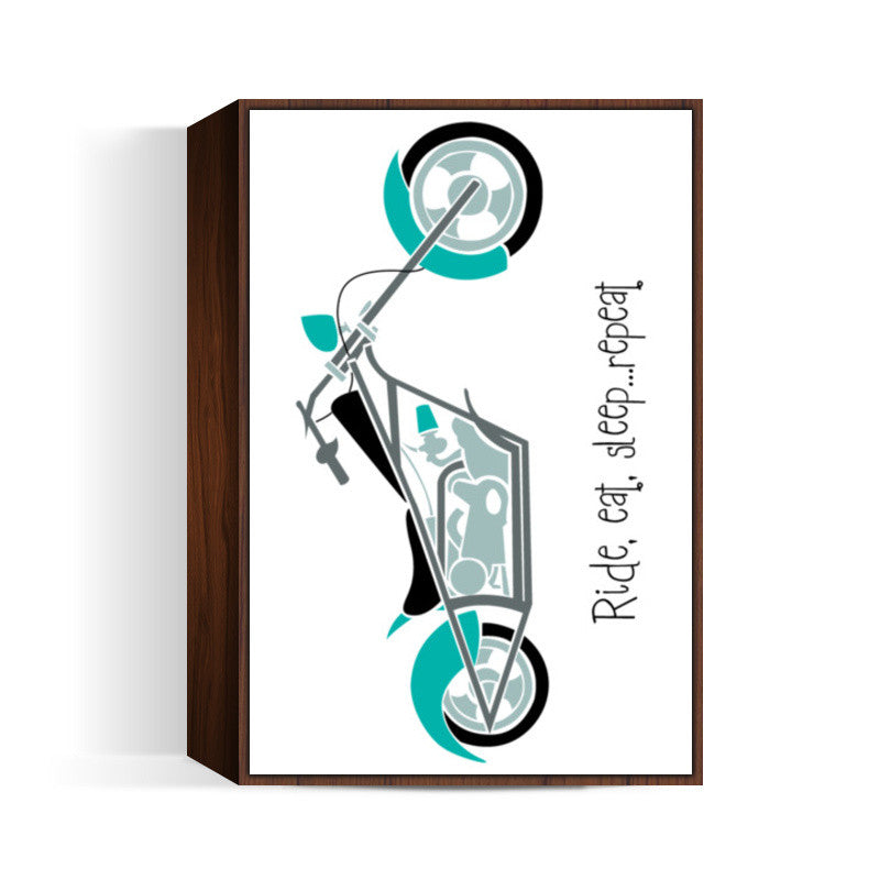 Ride, eat, sleep ... repeat ! Wall Art