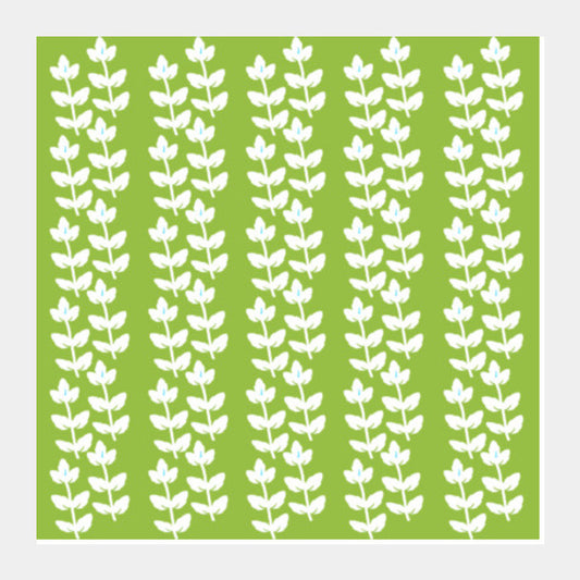 Square Art Prints, Leaf/Leaves Doodle Pattern Nature Square Art Prints
